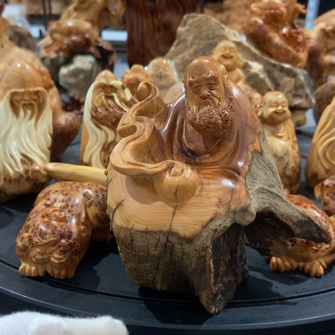 柏木（崖柏）原皮达摩