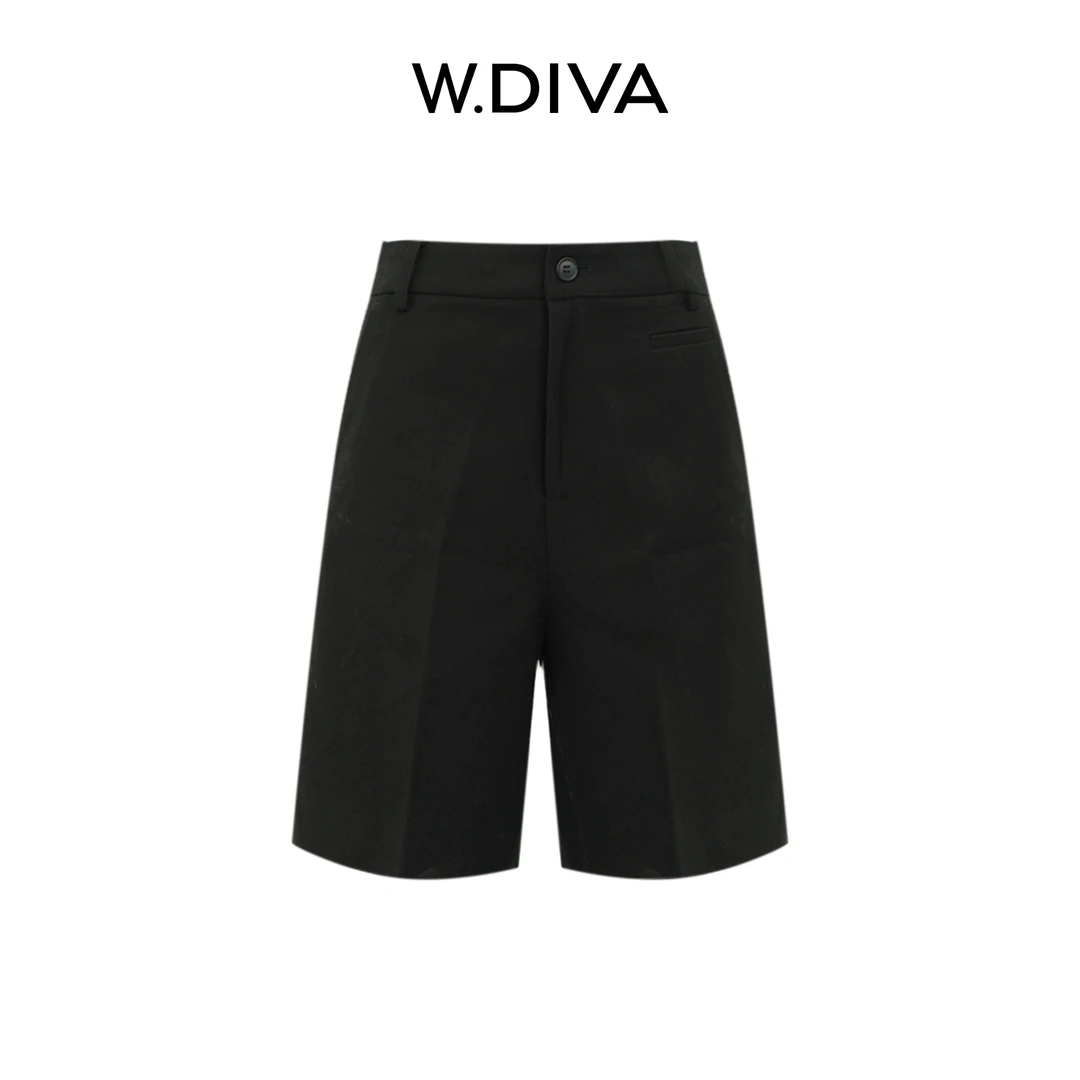 W.Diva【长腿中裤】天丝+绵羊毛品质短款西裤慵懒风女装2K160X155
