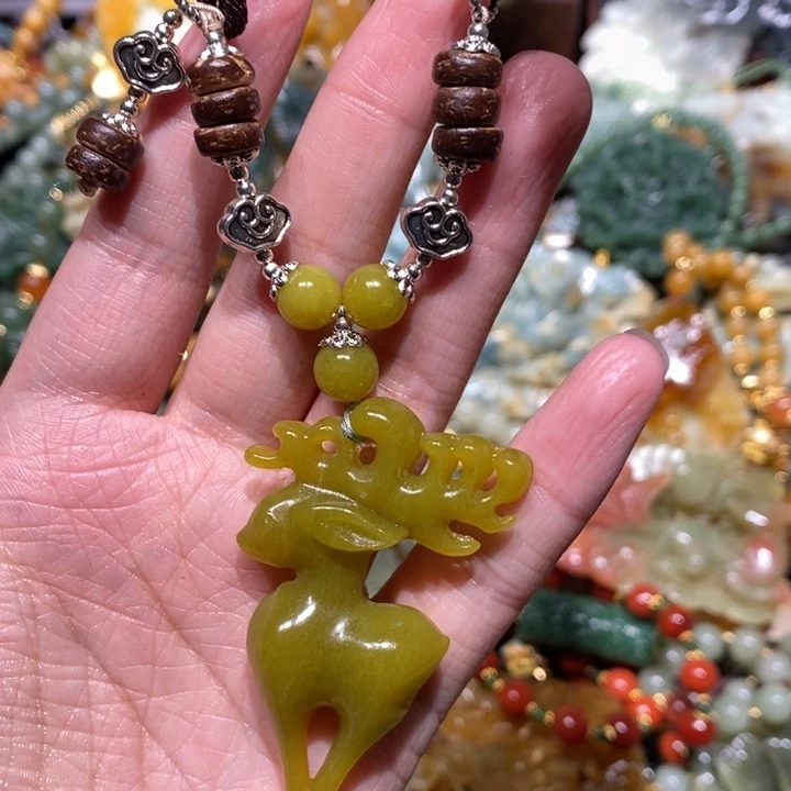 岫玉毛衣链未镶嵌