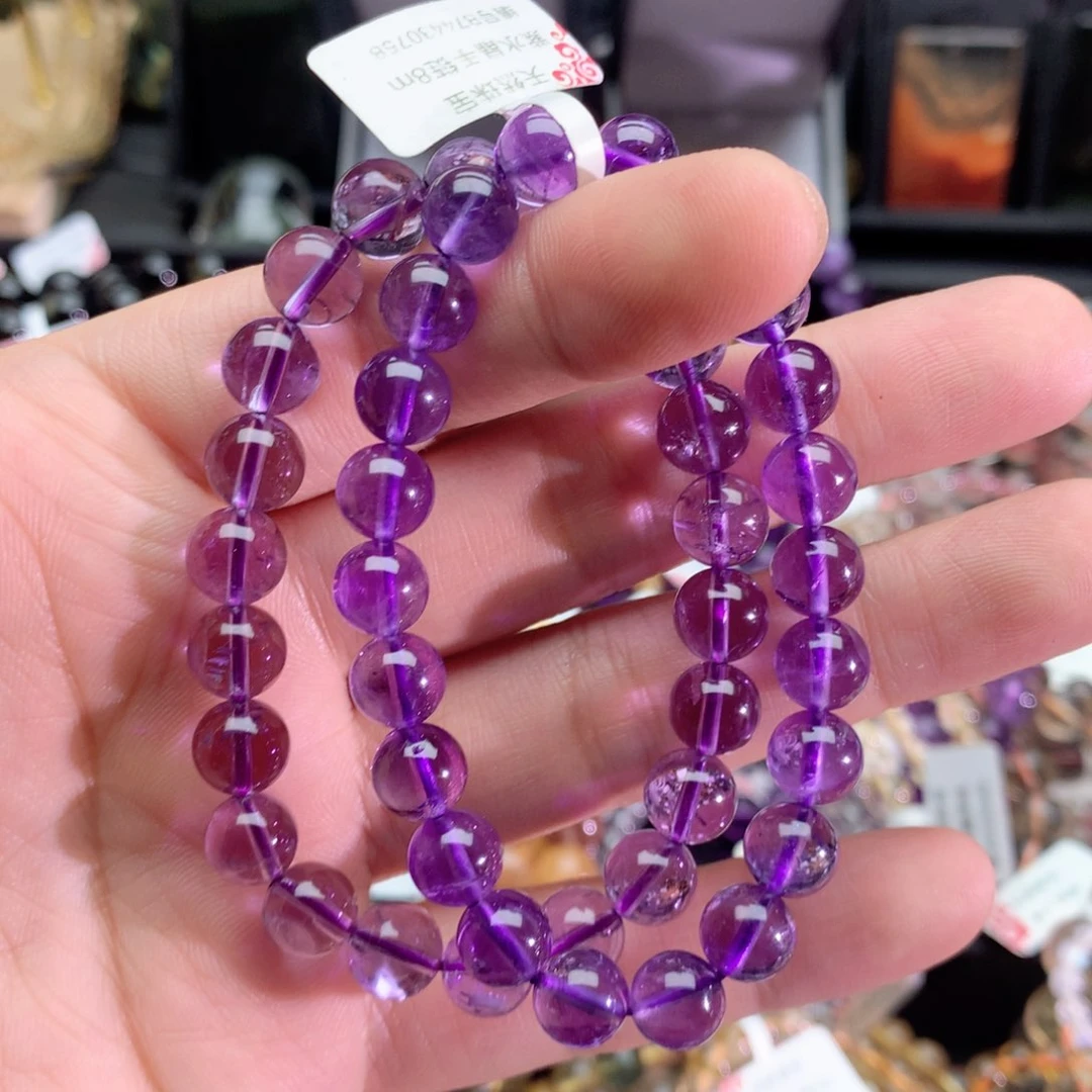 紫晶手链未镶嵌吉****店紫水晶8