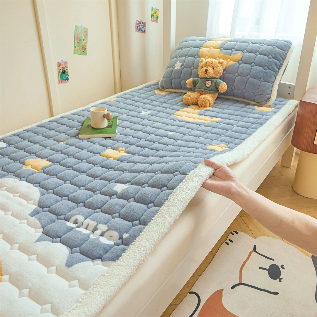 A类抗菌牛奶绒床垫软垫家用褥子宿舍学生单人上下铺垫褥加厚垫被