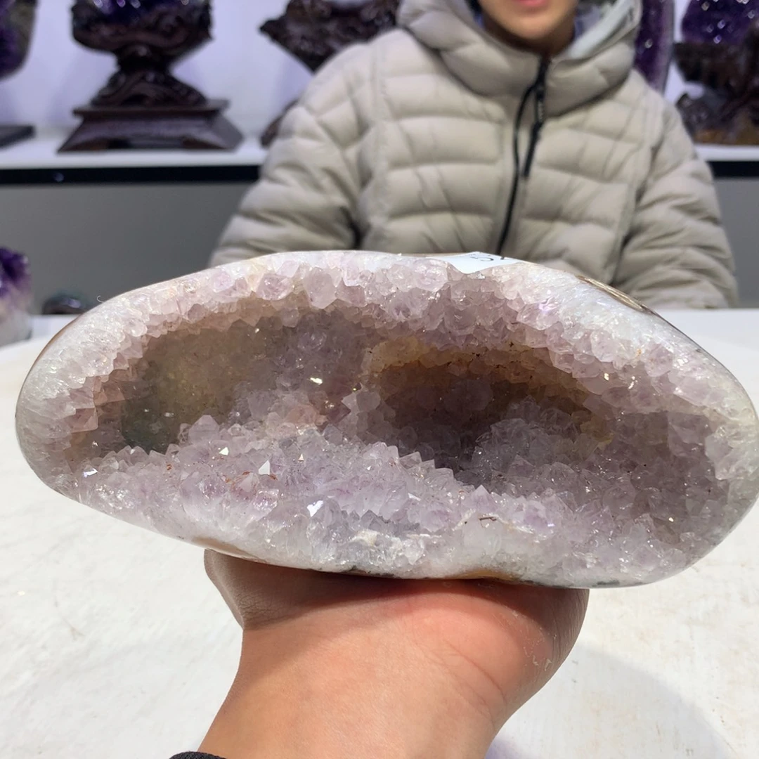 水晶摆件未镶嵌紫晶523