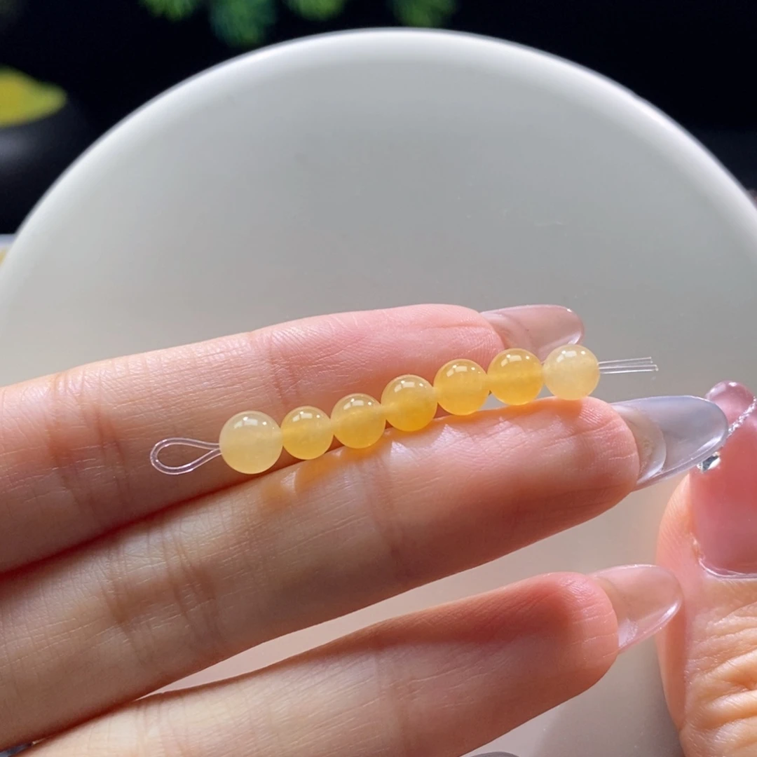 颈饰未镶嵌翡翠翡翠黄珠5+mm多样性发一
