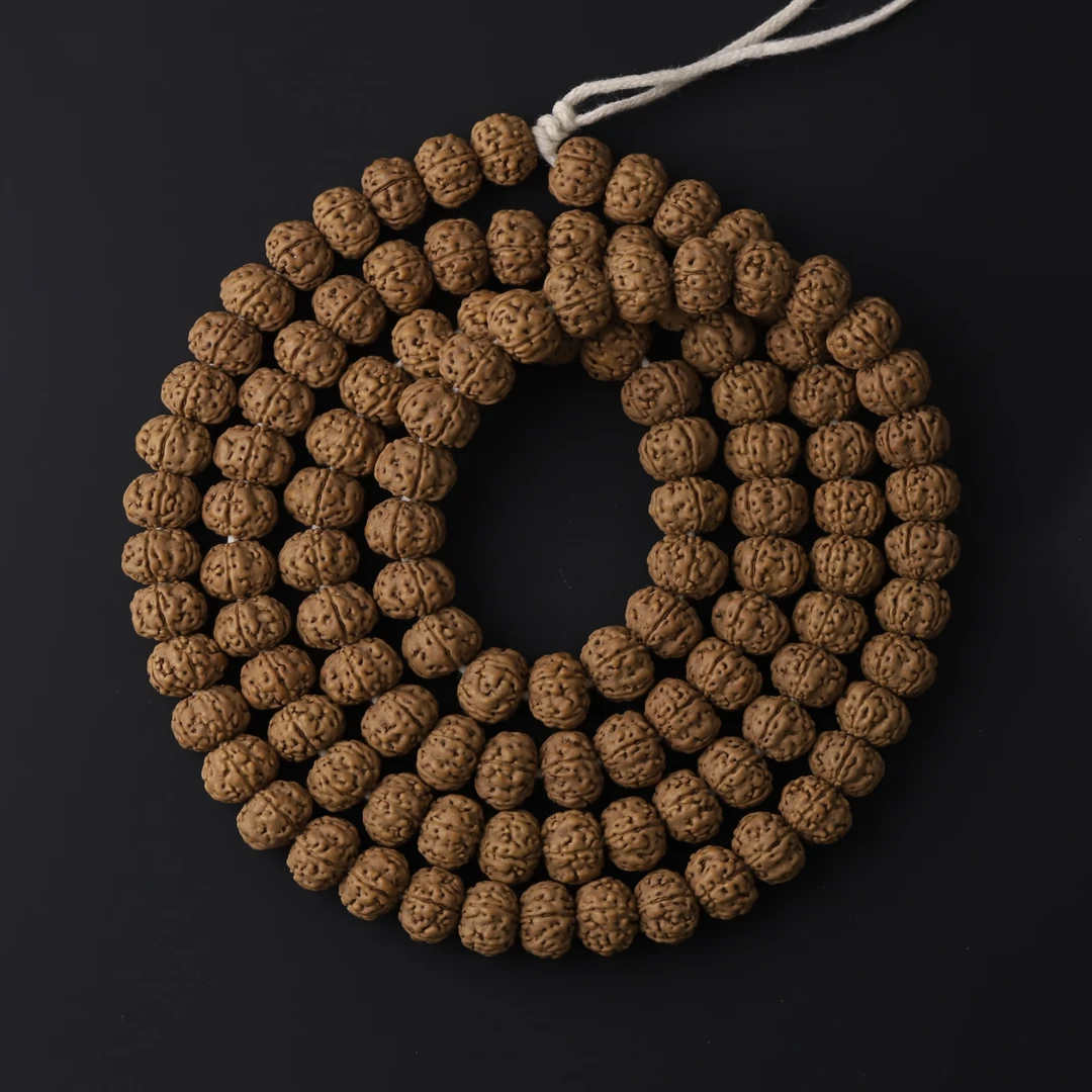 S9121【树王】精挑配矮南瓜桩爆肉双龙纹小金刚菩提文玩108长串