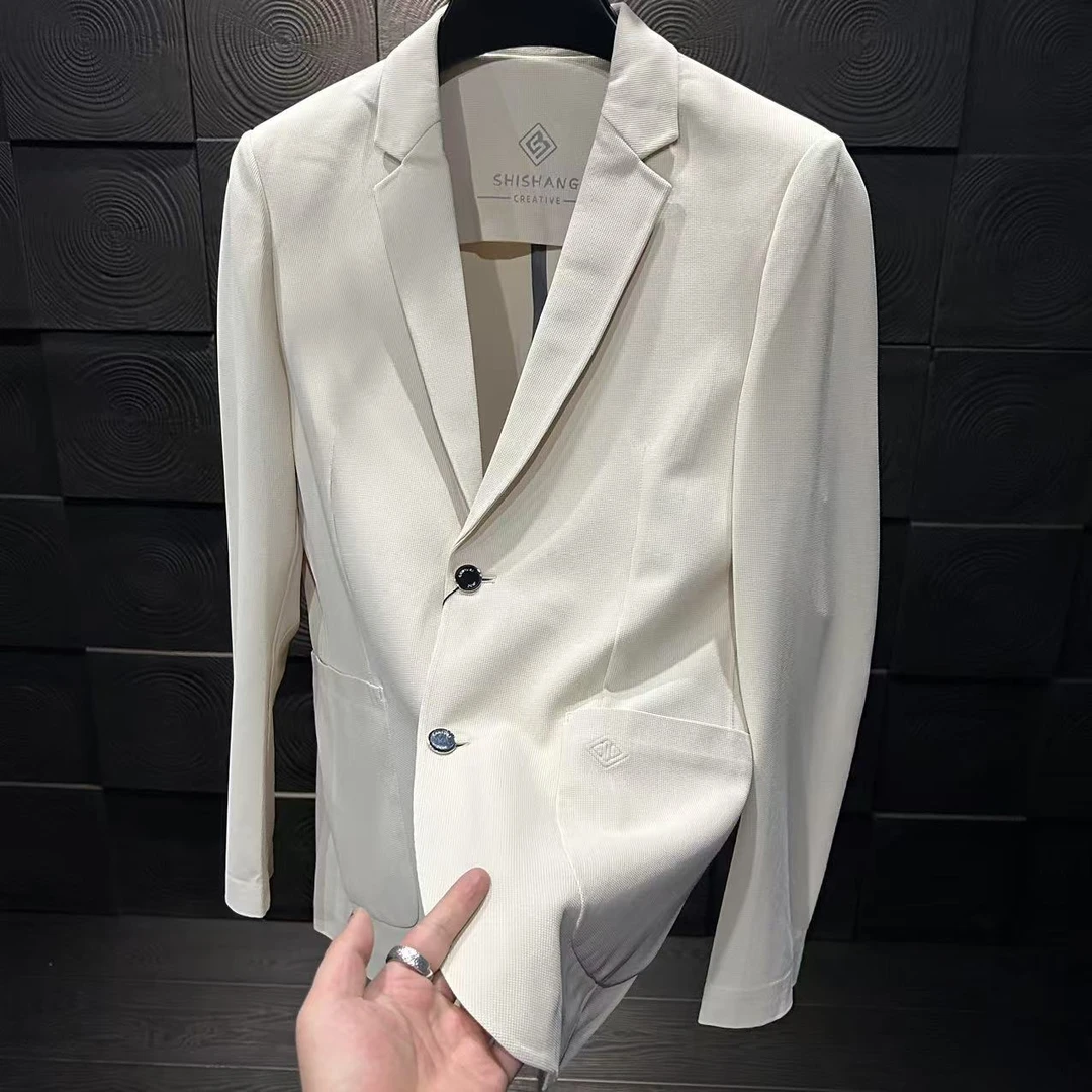 【轻奢】高端欧货华夫格纹理西服