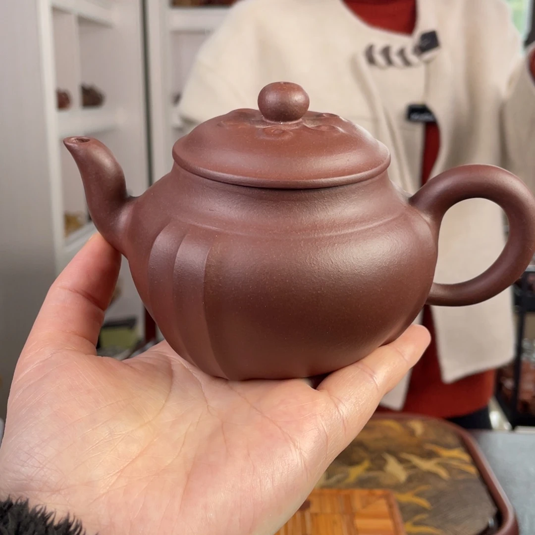 紫砂茶壶紫泥大壶320cc