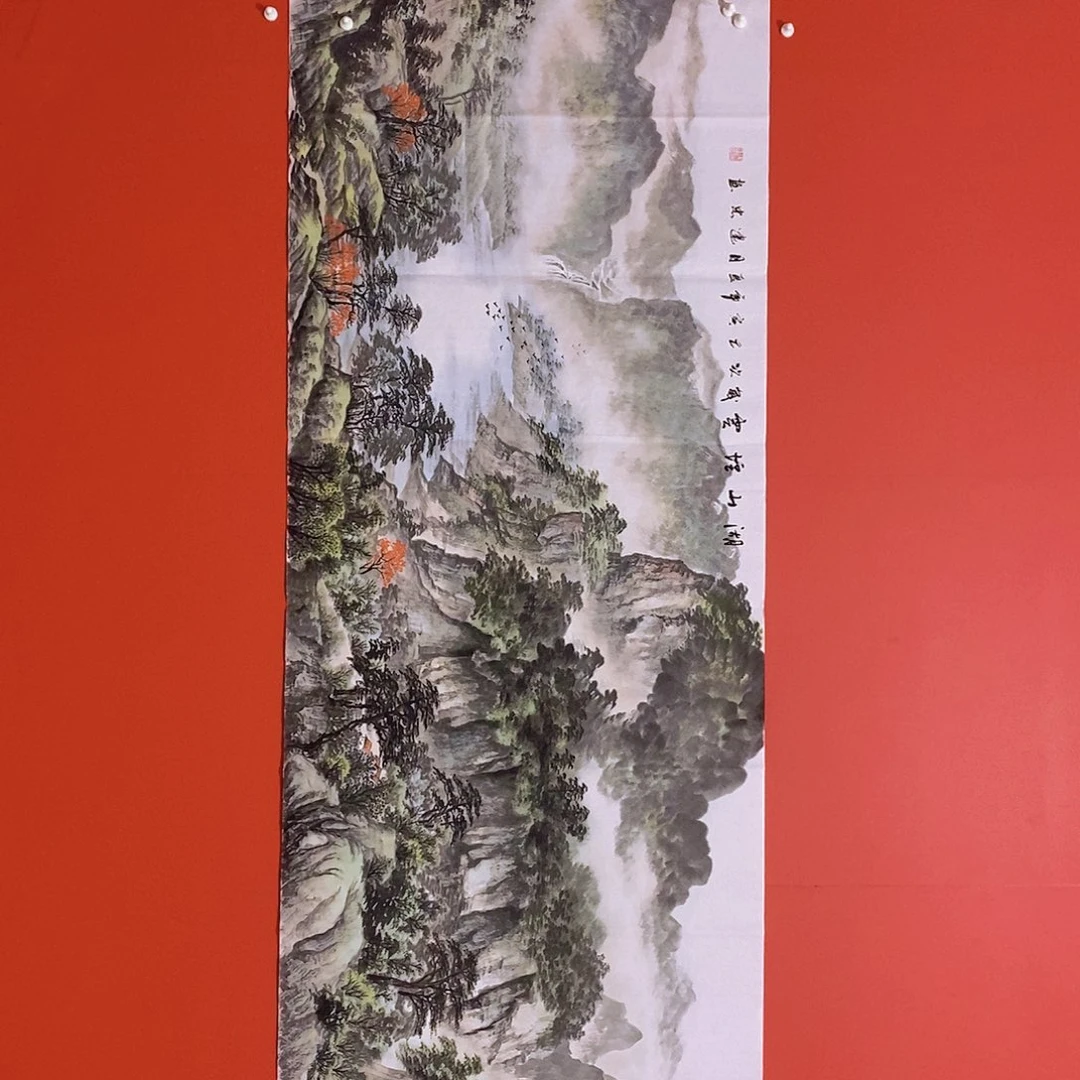 国画山水花鸟国画作品