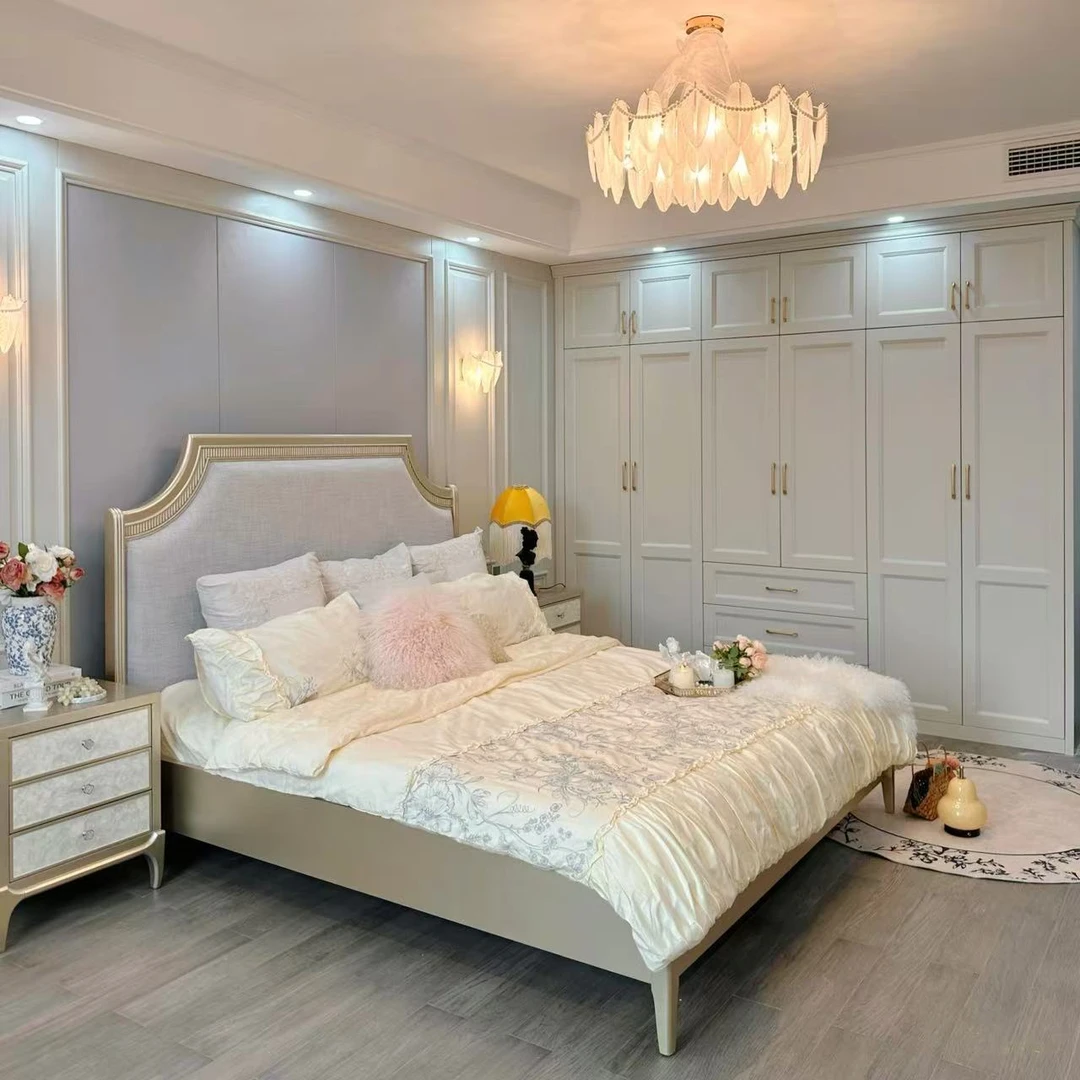 麦芮家居巴黎仲夏之夜美式轻奢法式主卧客卧大床1910*2150*1450mm