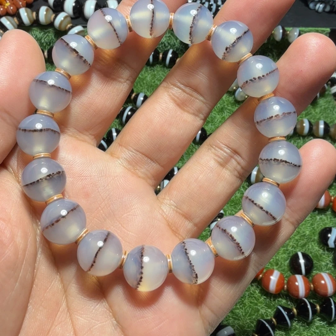 玛瑙/玉髓未镶嵌天然一线药师12.5