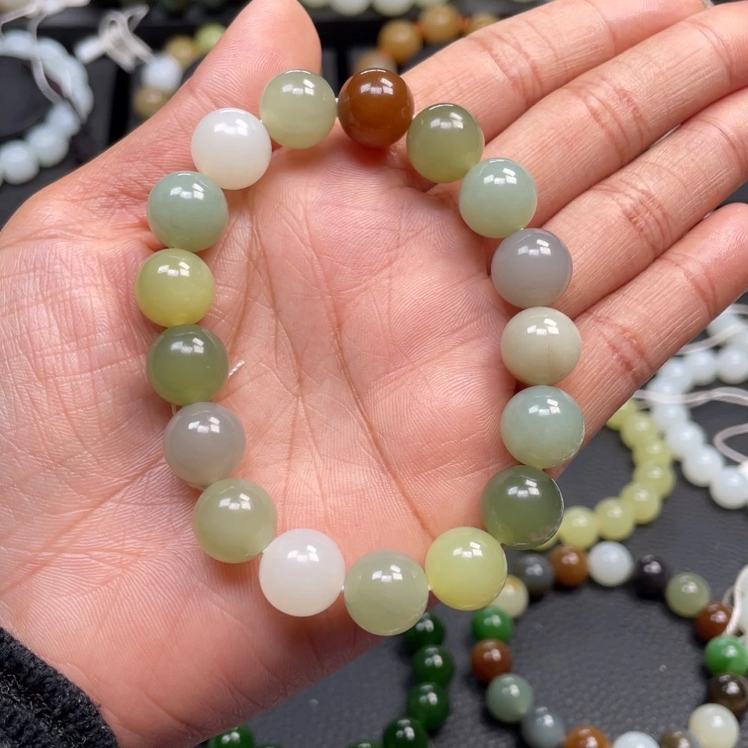 和田玉未镶嵌手链