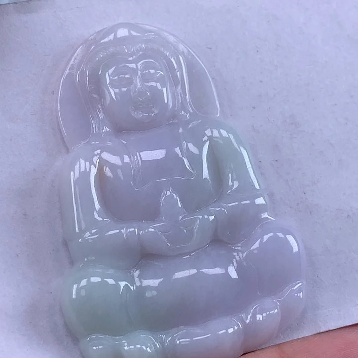 颈饰未镶嵌翡翠玉观音吊坠