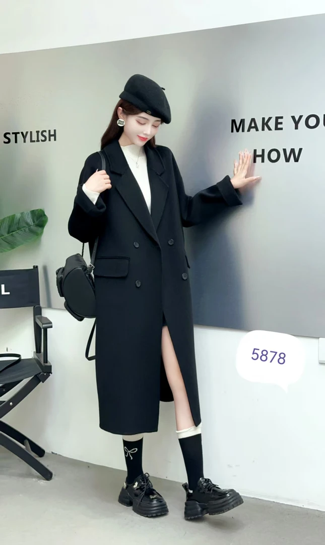 2378 春季新款西装款双面 大衣高级感时尚外套 J319