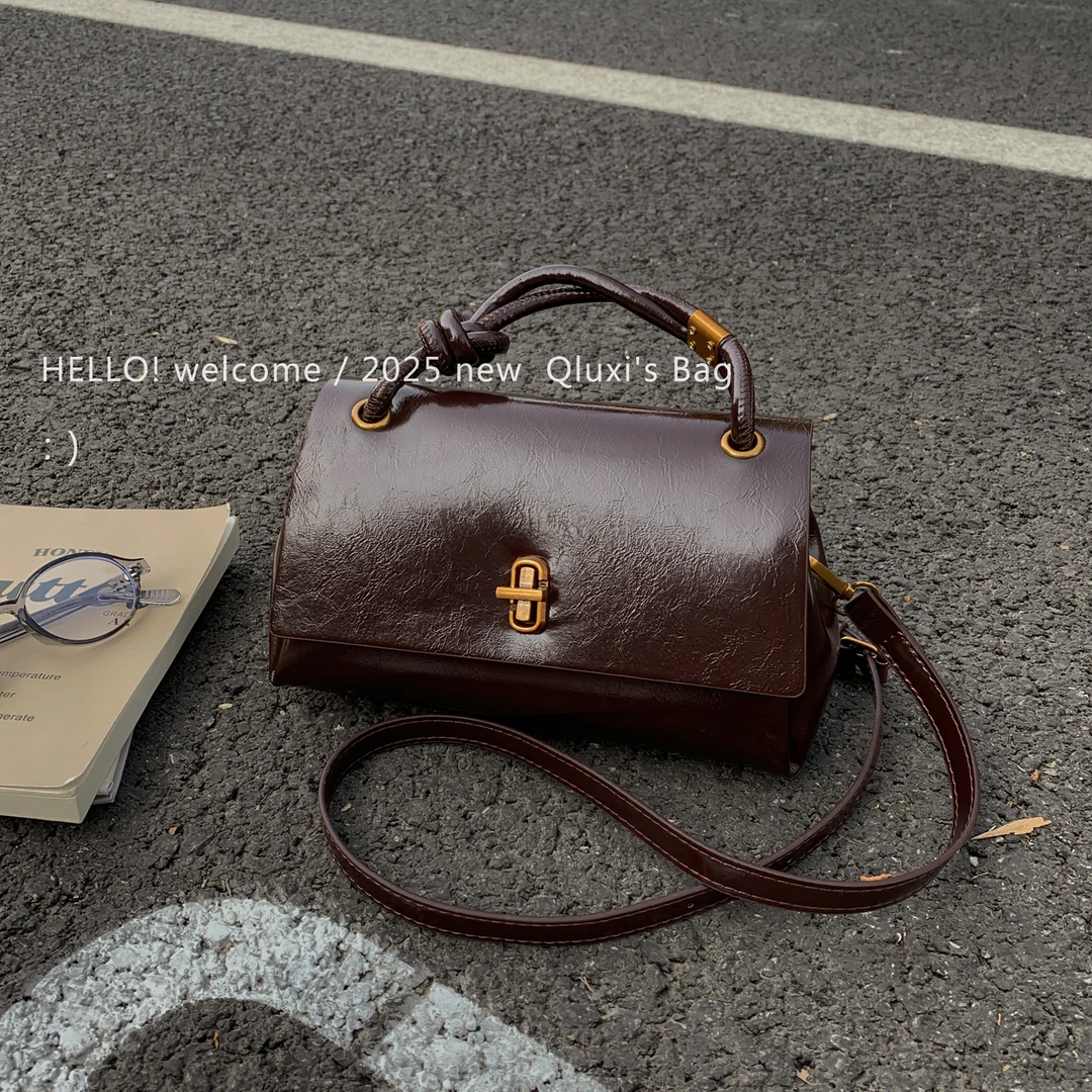 【QIANLUXI/千璐禧】 2025秋冬新款轻奢高级感单肩斜挎包简约手拎包