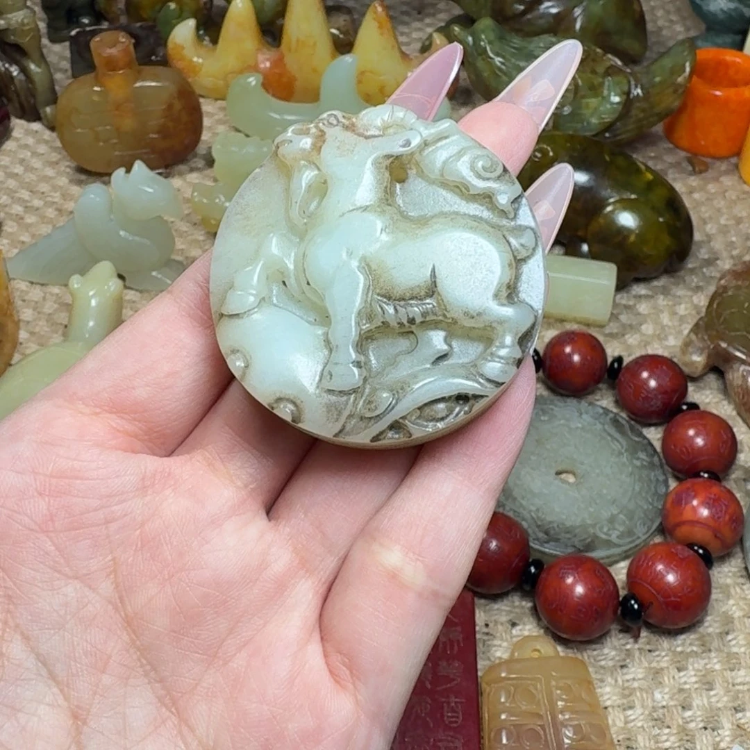 白玉菩提吊坠挂件