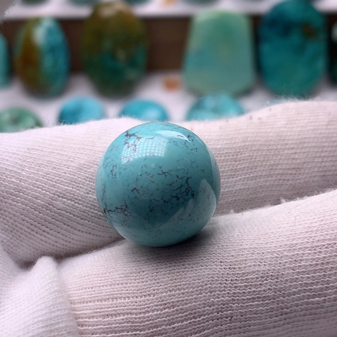 绿松石银S925镶嵌珠宝奇石