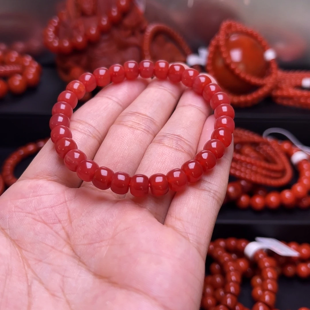 南红玛瑙未镶嵌手串