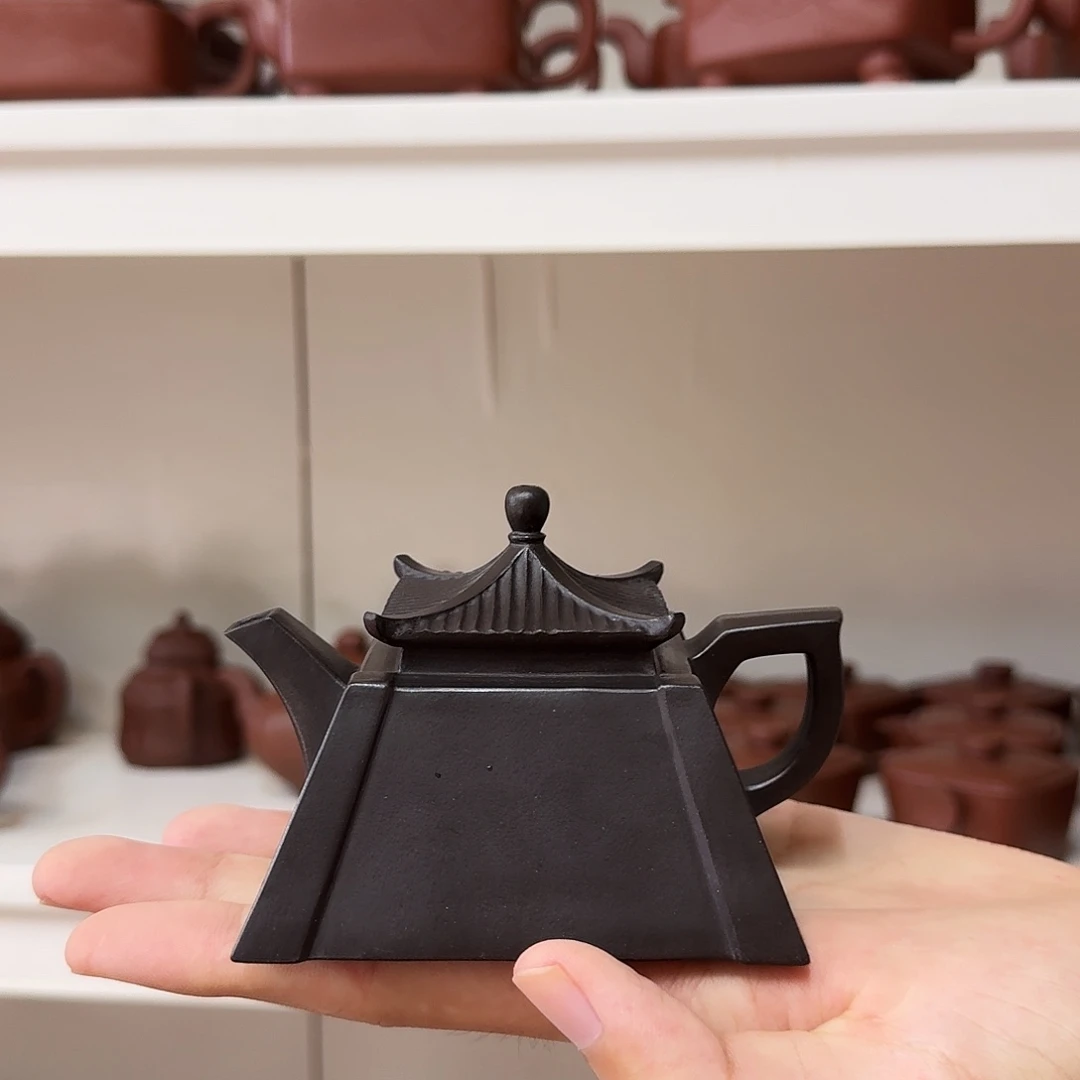 茶壶紫砂四方宝塔160cc