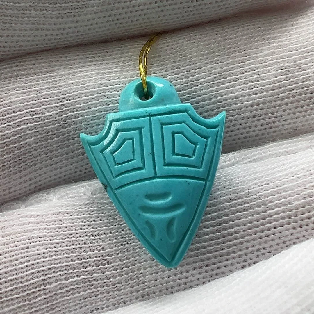 绿松石盾牌 未镶嵌