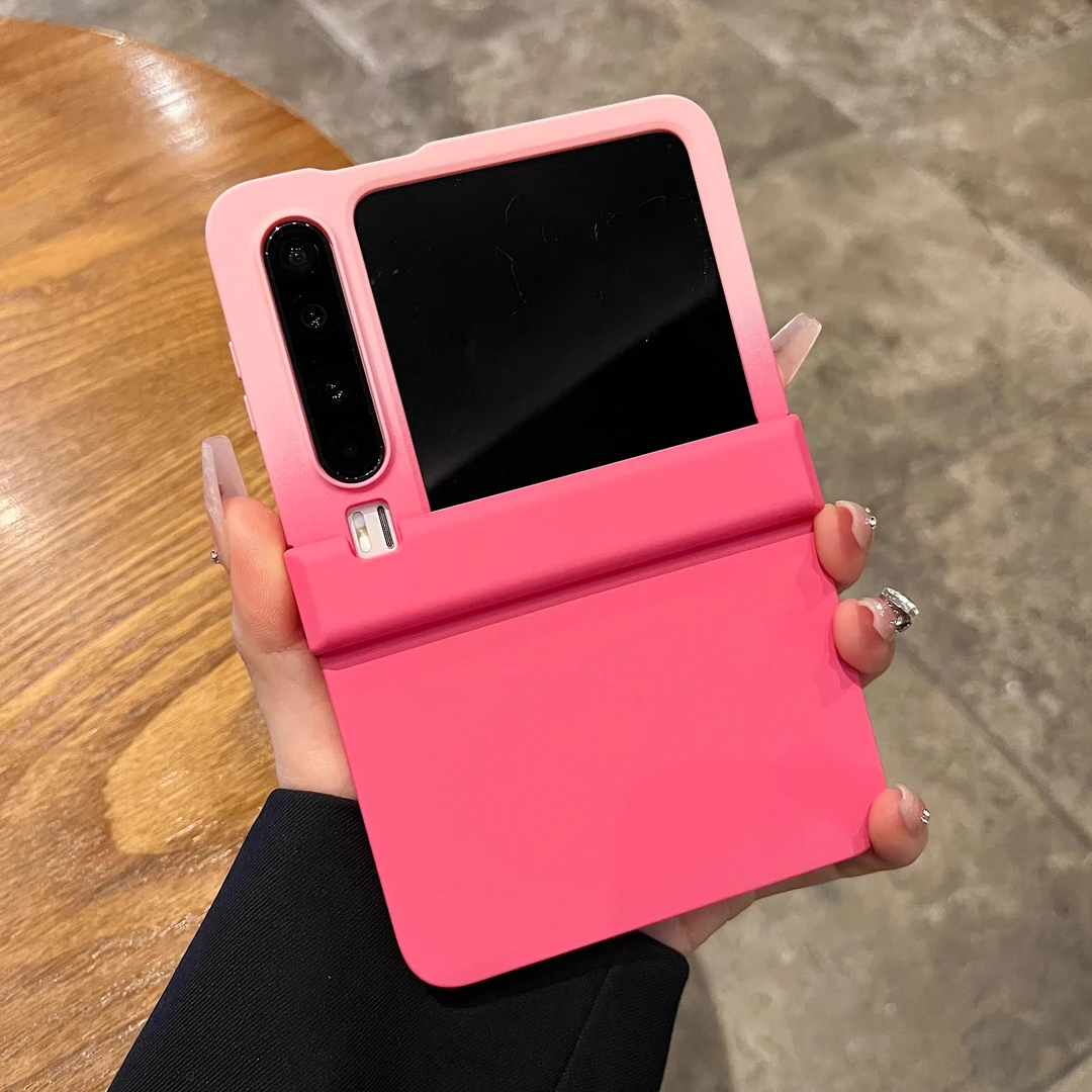 适用华为PuraX阔折叠屏手机壳马卡龙渐变纯色MateX6X5X3典藏版女