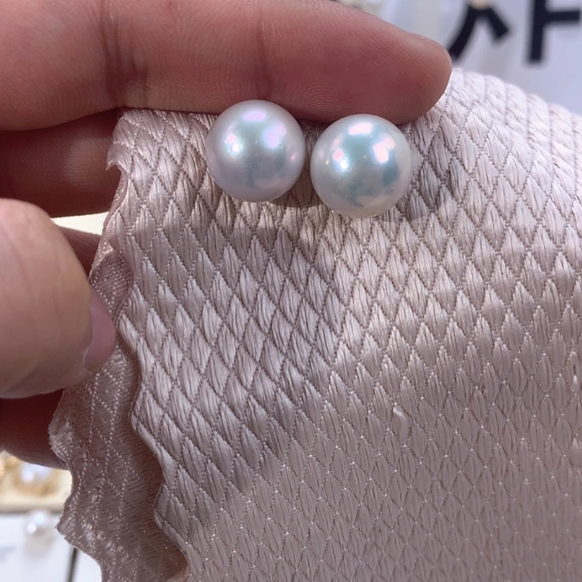 【闪购商品】淡水珍珠耳饰18K金镶嵌