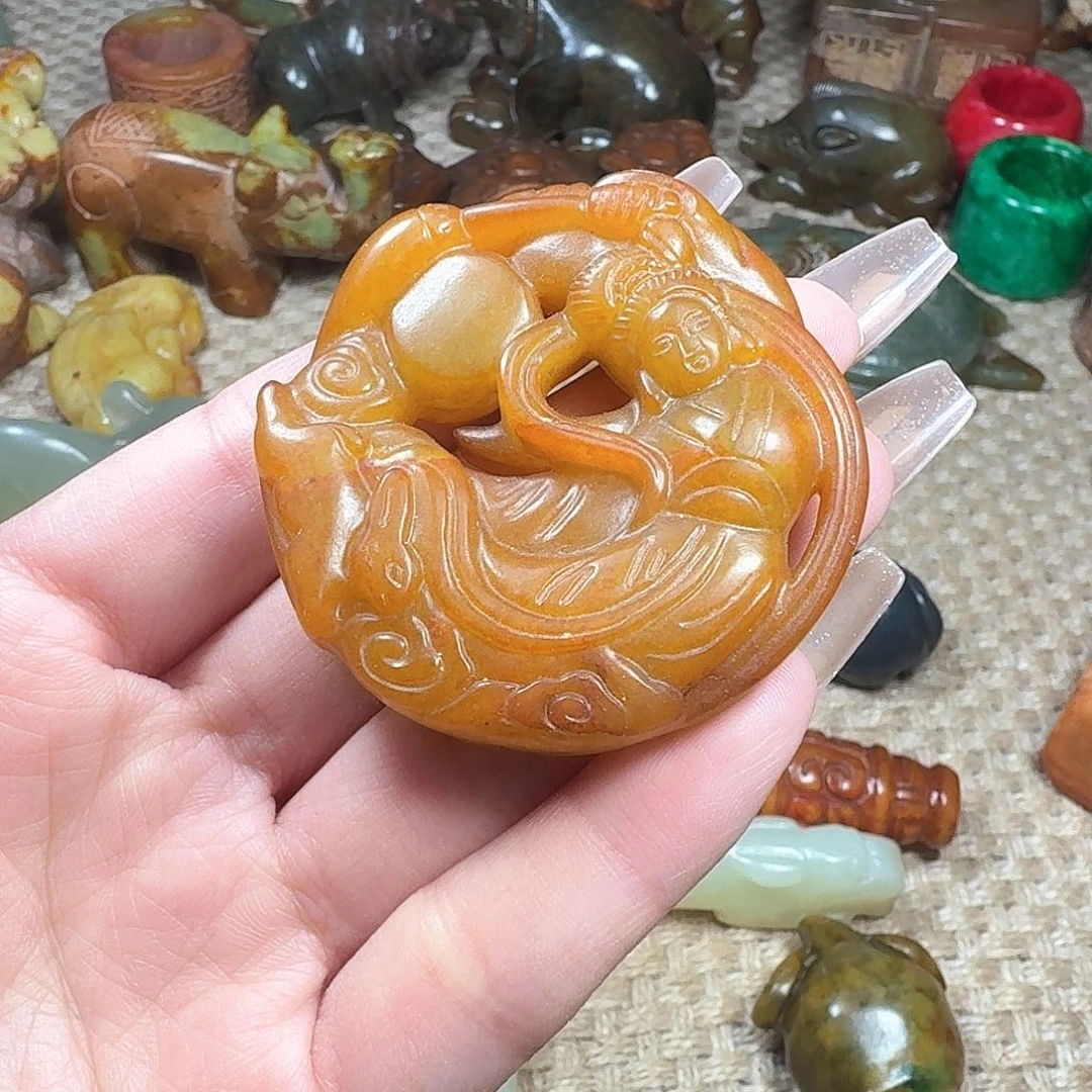 白玉菩提吊坠挂件