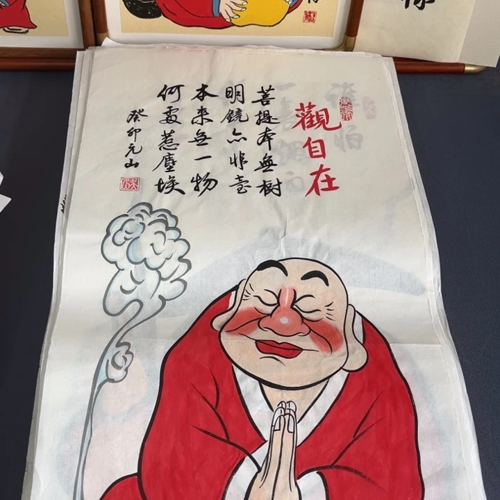 国画禅意画纯手绘作品