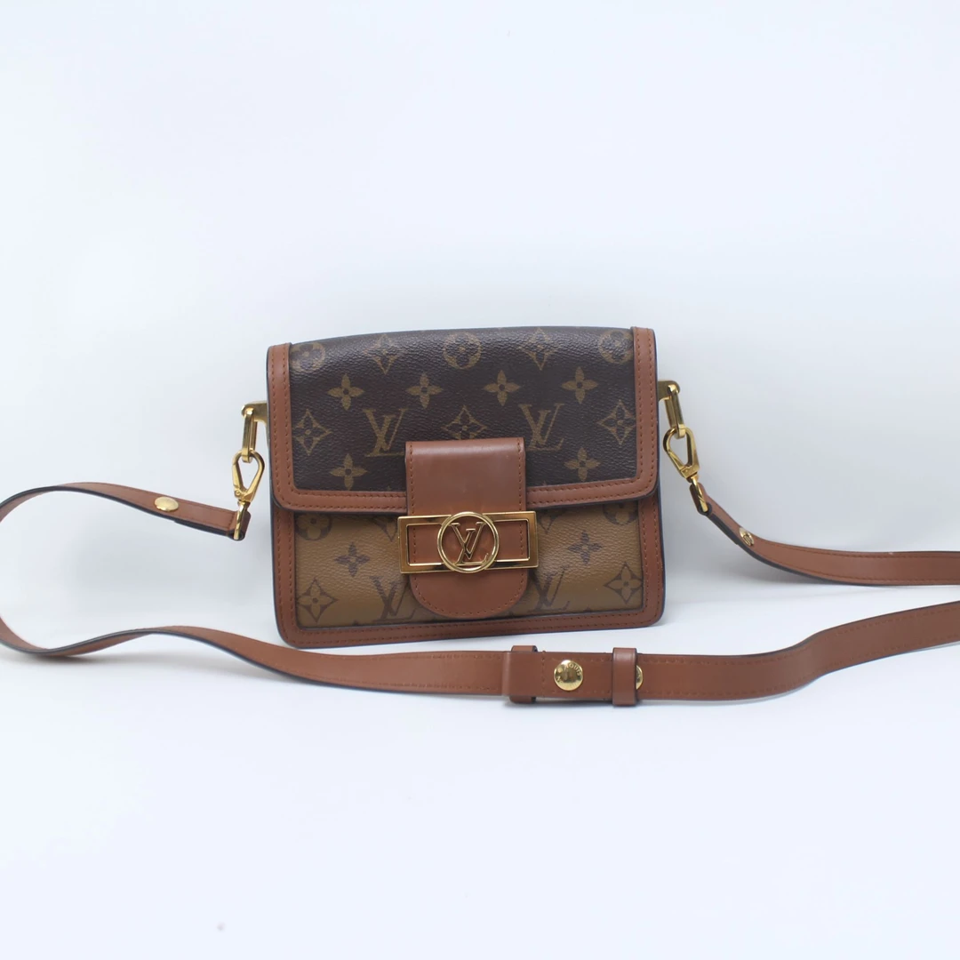 95新 LouisVuitton/路易威登 19经典老花小号达芙妮单肩斜跨包