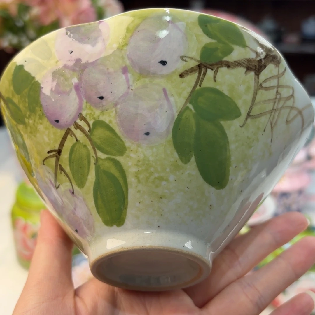 瓷片景德镇手绘高温釉下彩陶瓷茶具