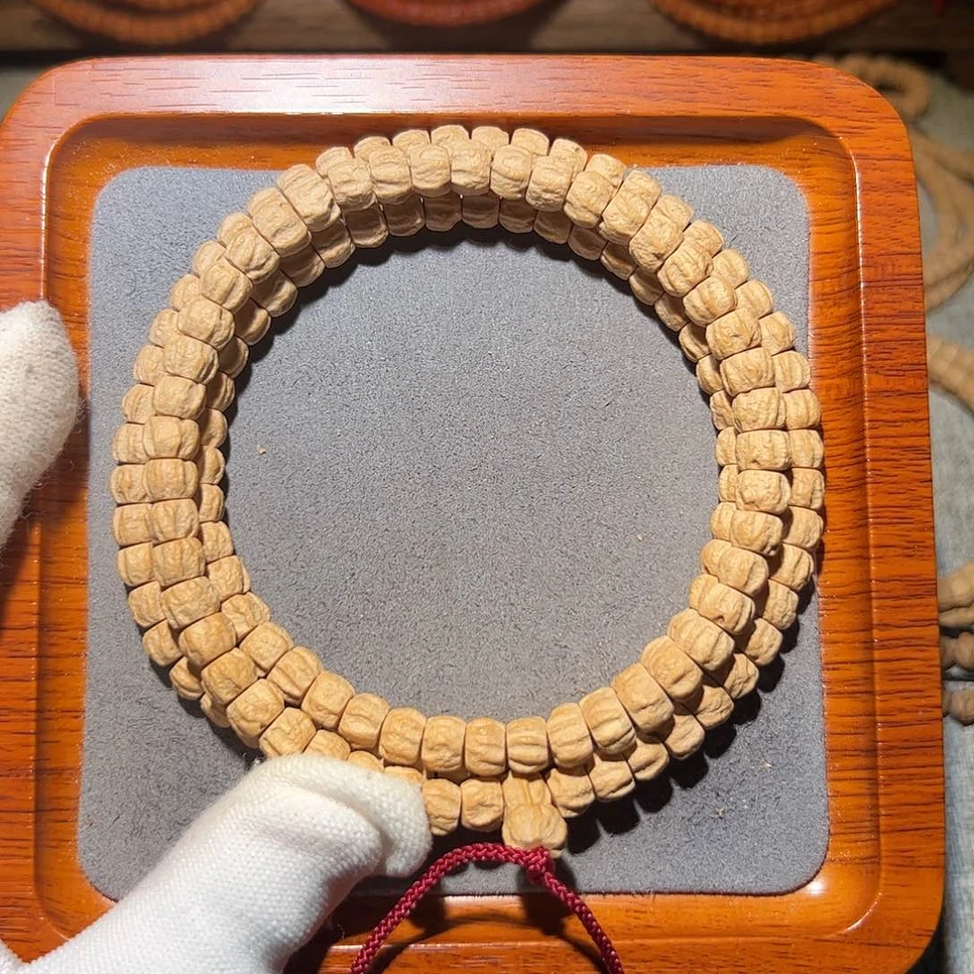 吊坠柏香籽/百香籽粉油皮方块多棱顺7+