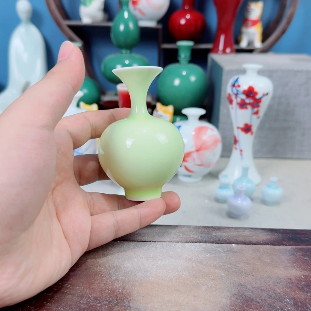 陶瓷手工小花器摆件