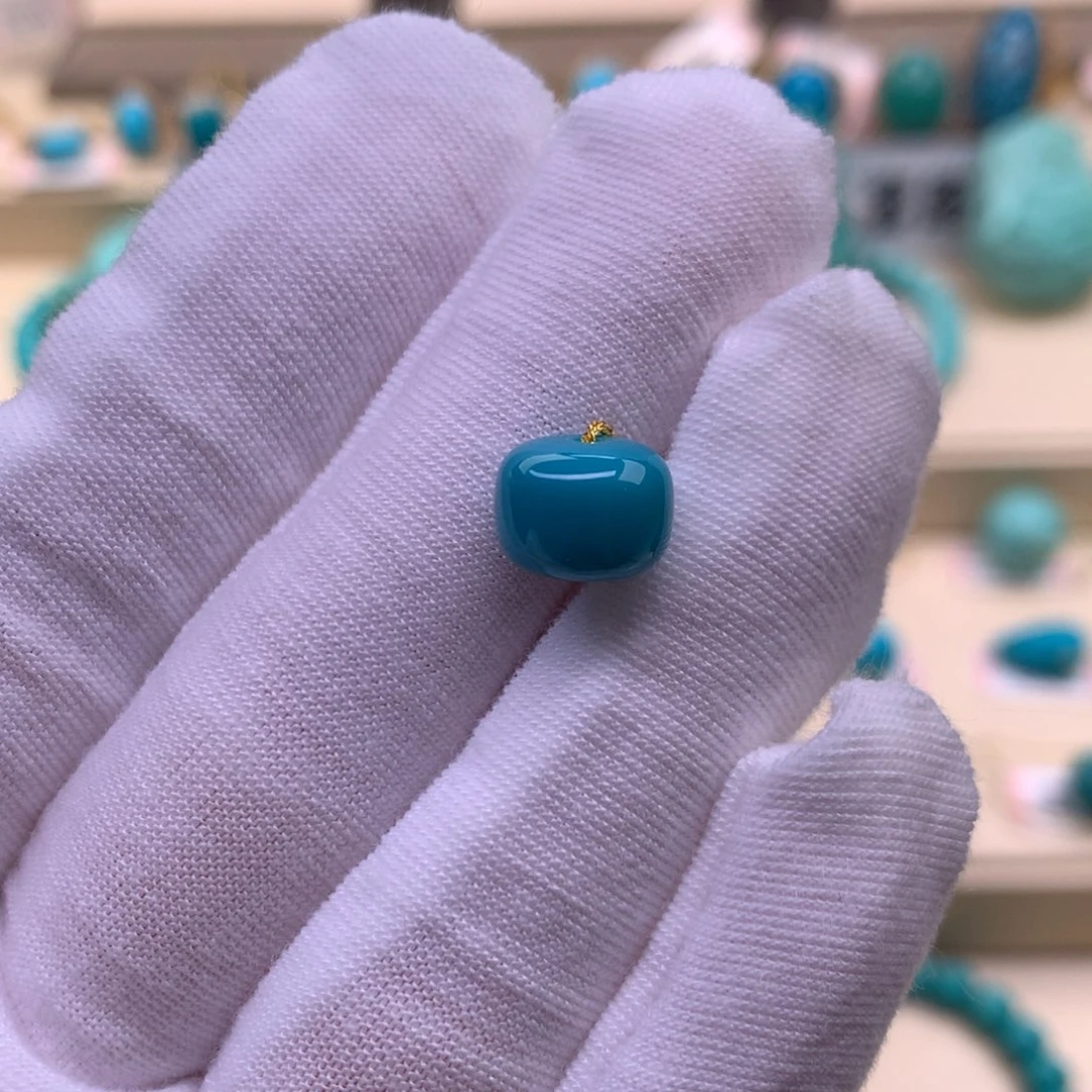 未镶嵌绿松石珠宝奇石9.8