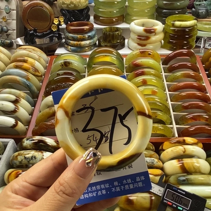 蛇纹石玉未镶嵌手镯50.8