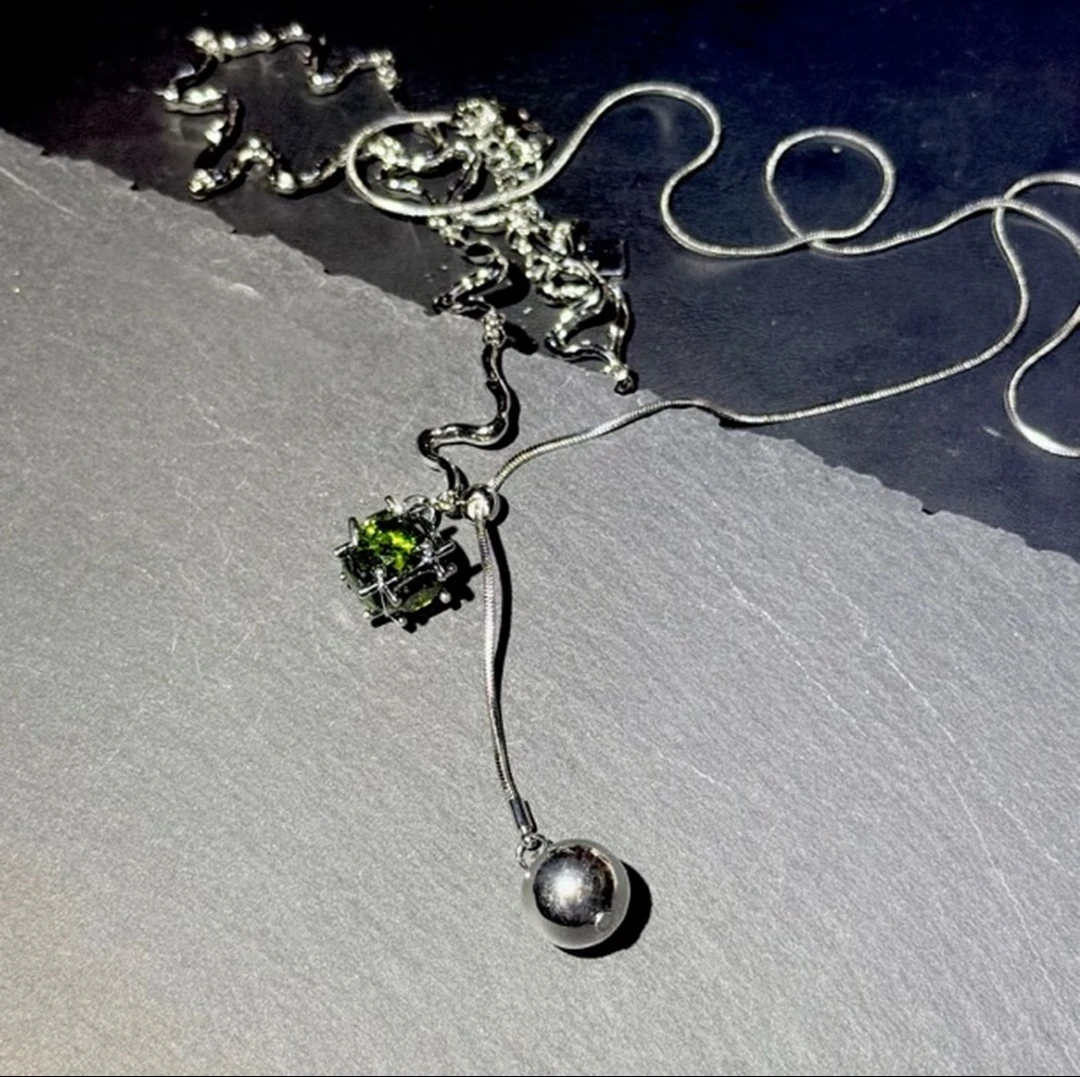 铜合金项链 多种穿戴设计长款手工小众毛衣链时尚气质千金风项链