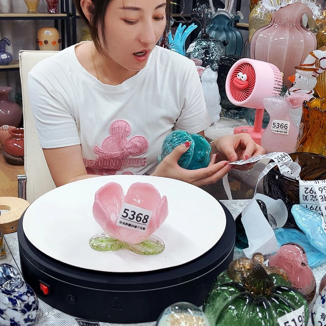 5368碗 家悦琉璃花瓶摆件