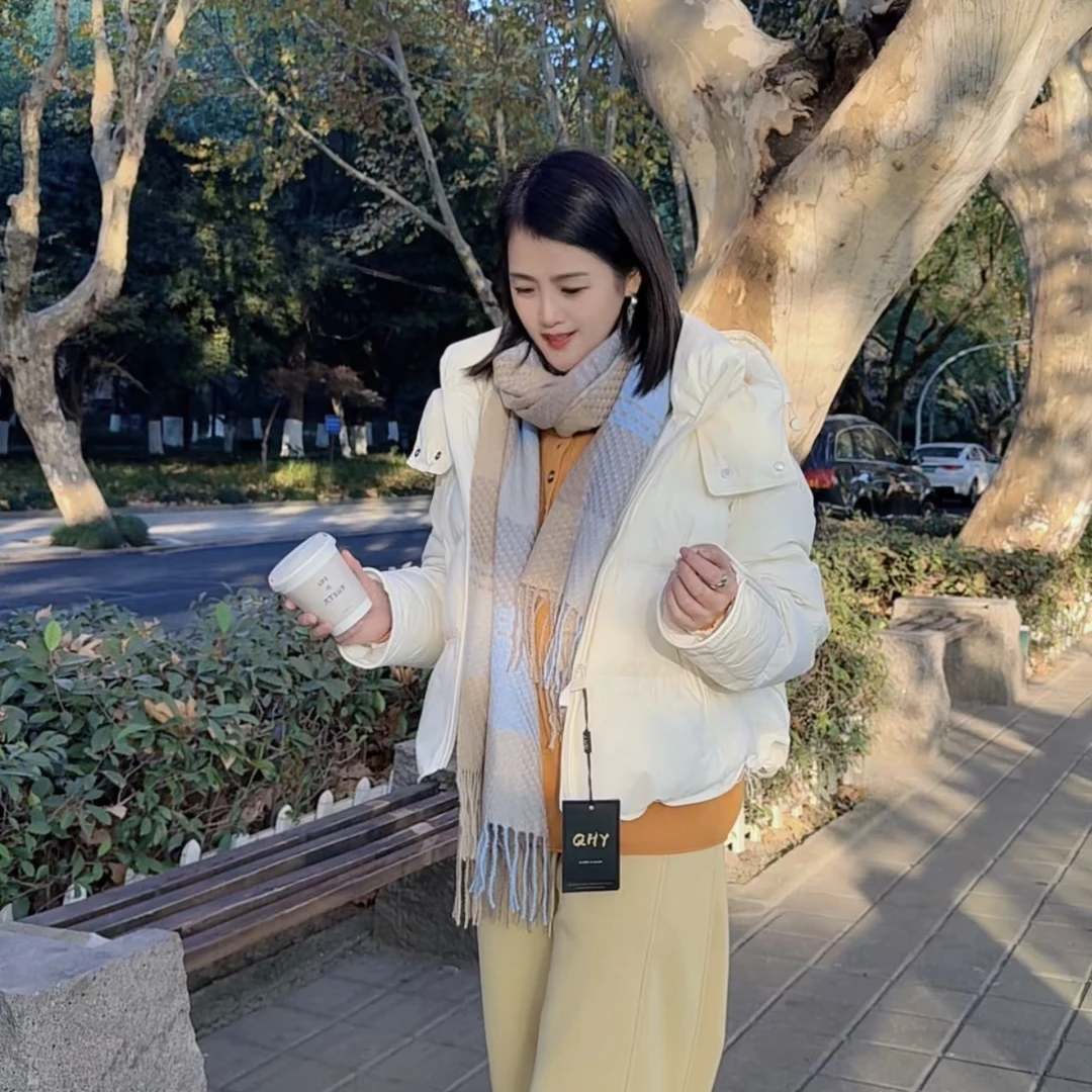 XINYIGE白鹅绒•绒子含量90%厚实保暖小个子穿搭新年战袍