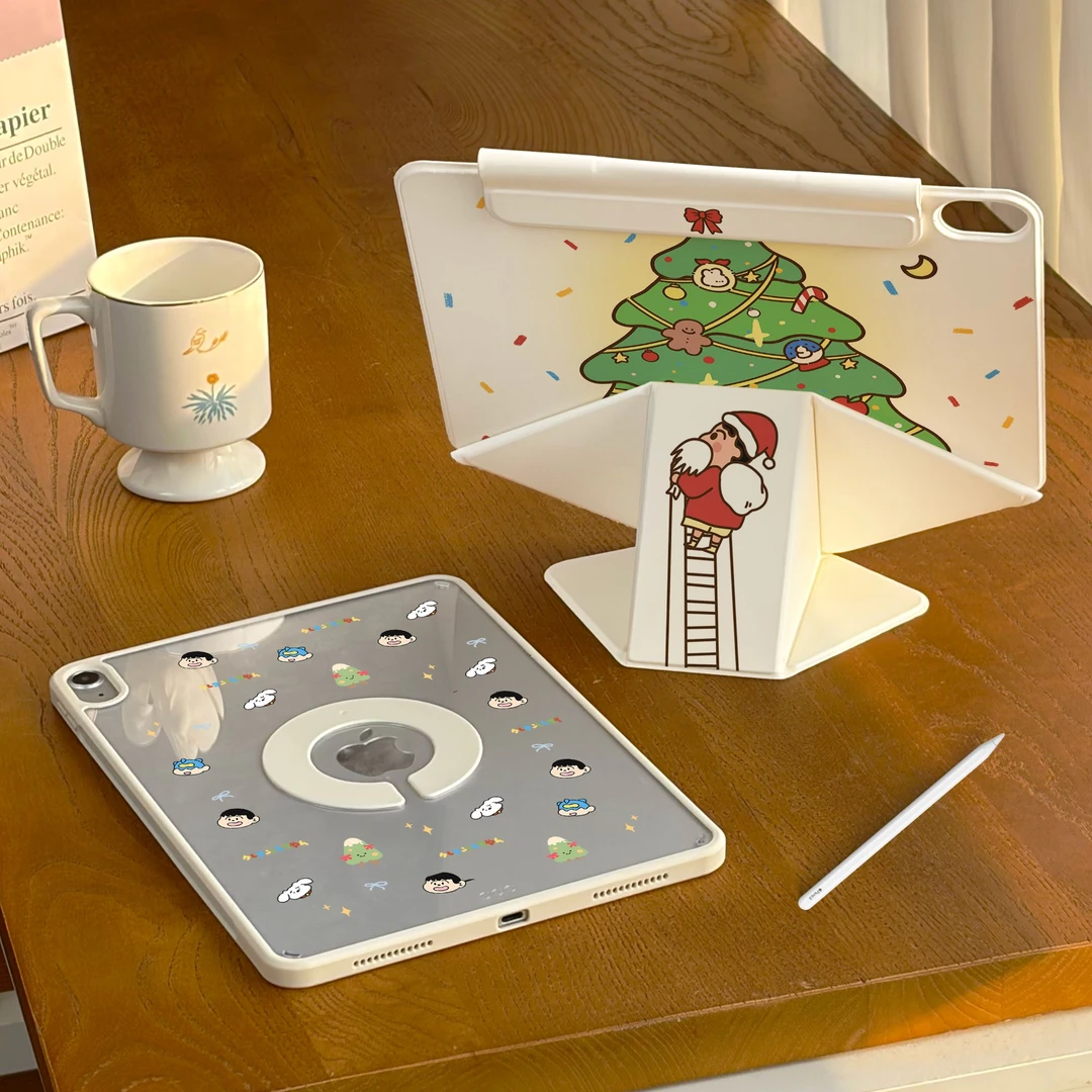 【蜡笔小新】iPadPro增高平板支架Air7全包磁吸壳华为11.5s防弯摔套