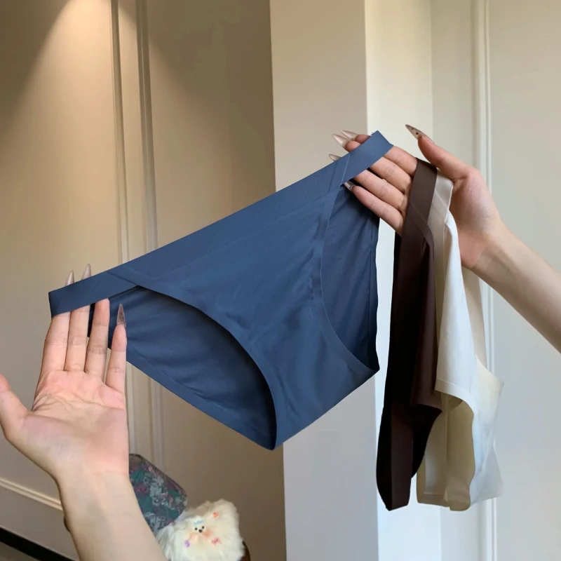 冰丝无痕健身内裤女士运动三角性感薄款速干春夏季