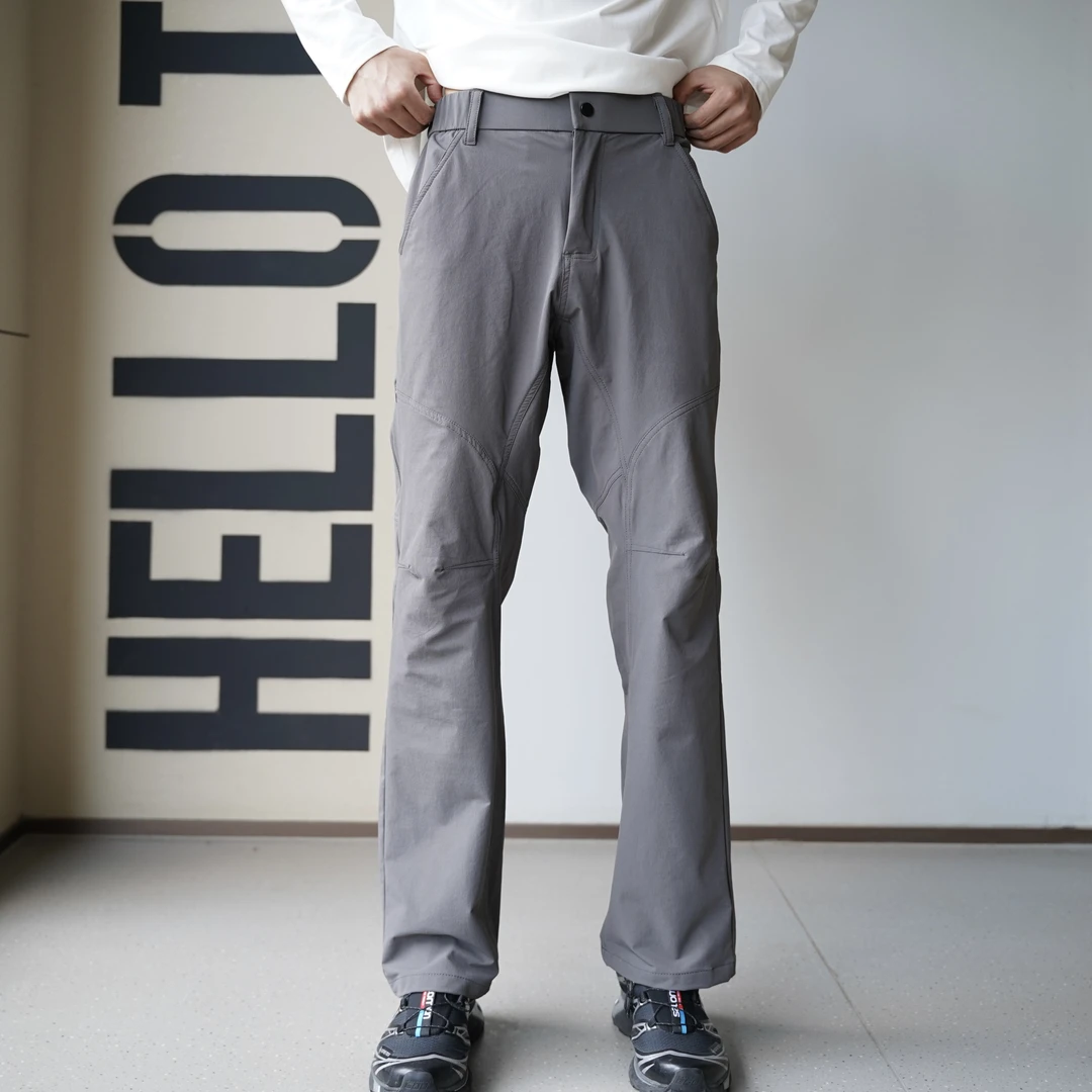 秋季3D立体剪裁神裤corninpant康宁解构防水软壳冲锋裤直筒长裤男