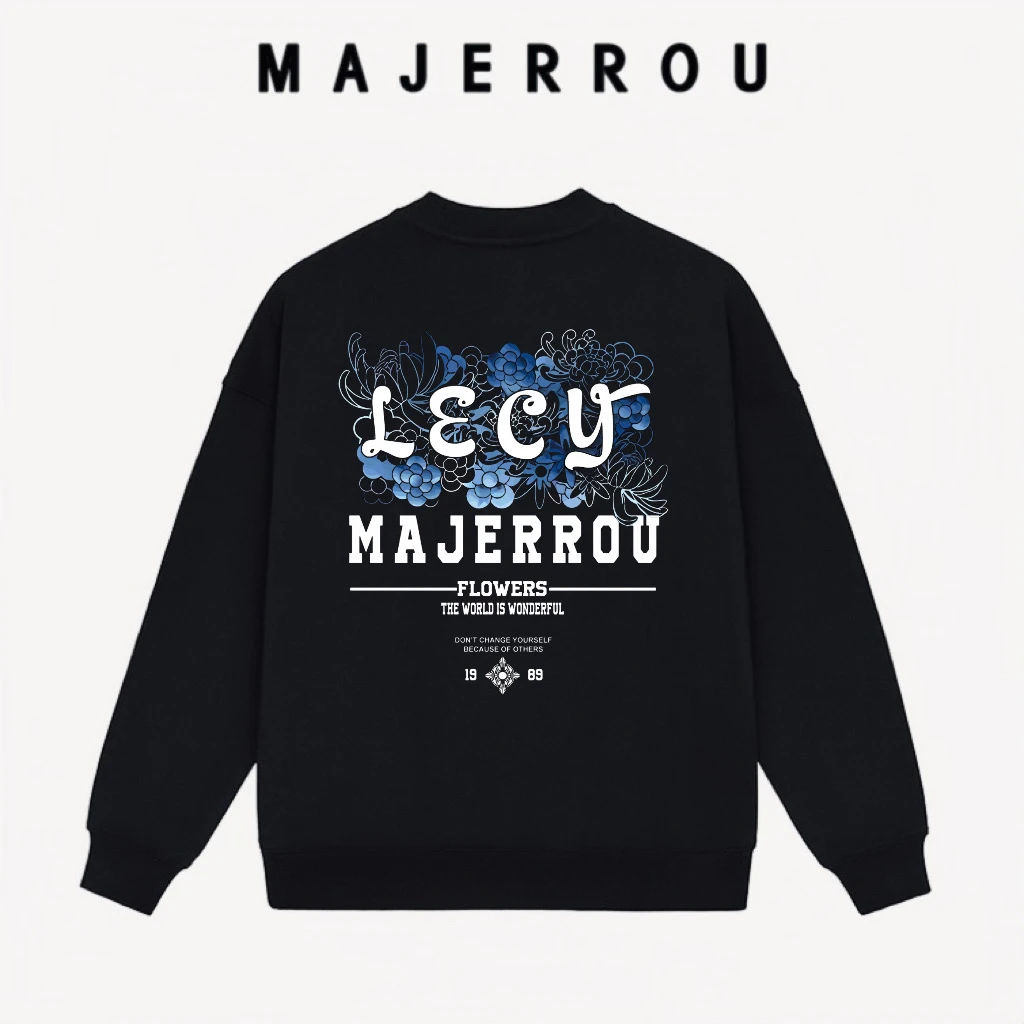 【18号链接】曼珠沙华卫衣百搭高档欧美圆领休闲男士新款好长袖