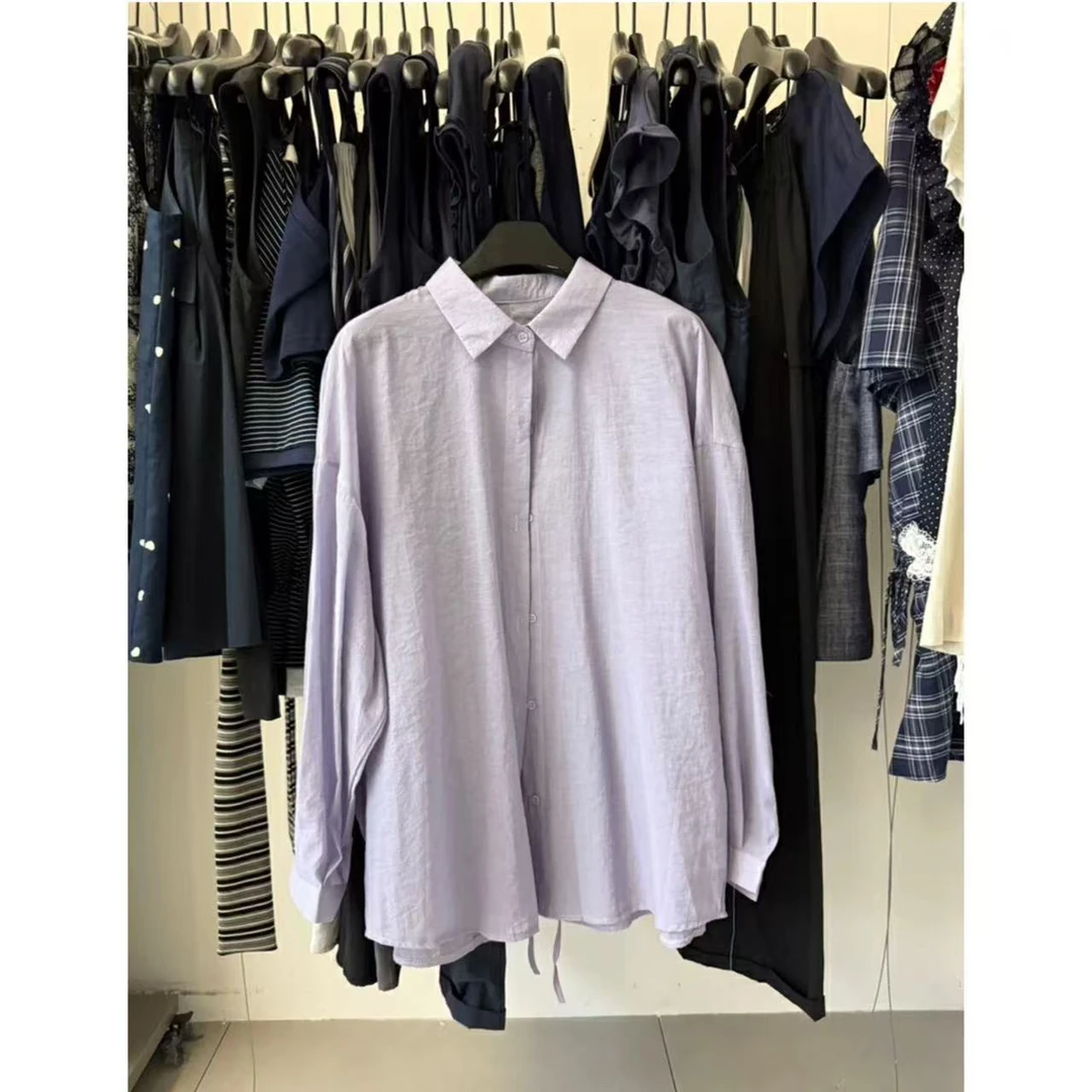 【欧洲站】香芋紫防晒衬衫