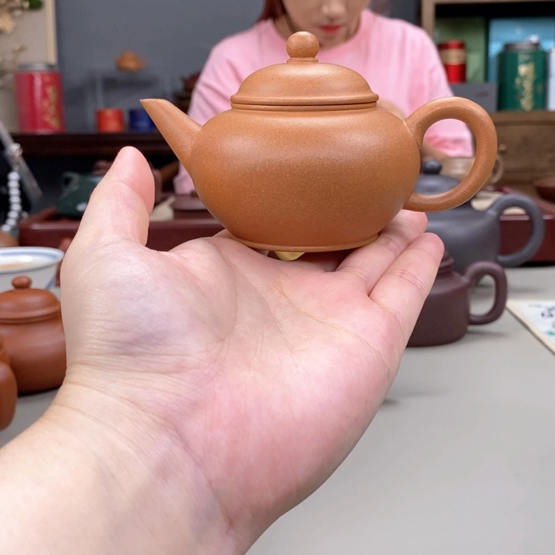 茶壶紫砂黄金段水平半手130cc
