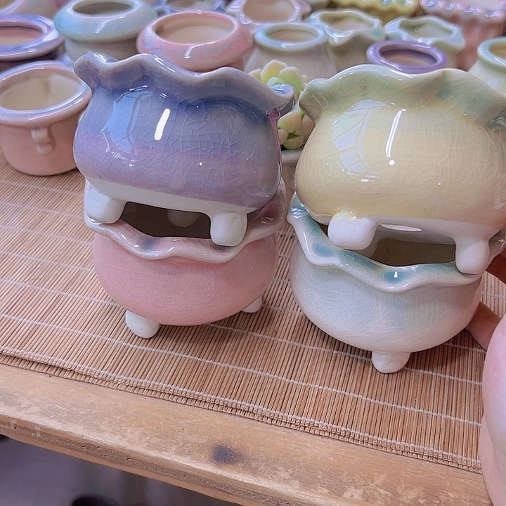 陶瓷花盆当场满12包邮