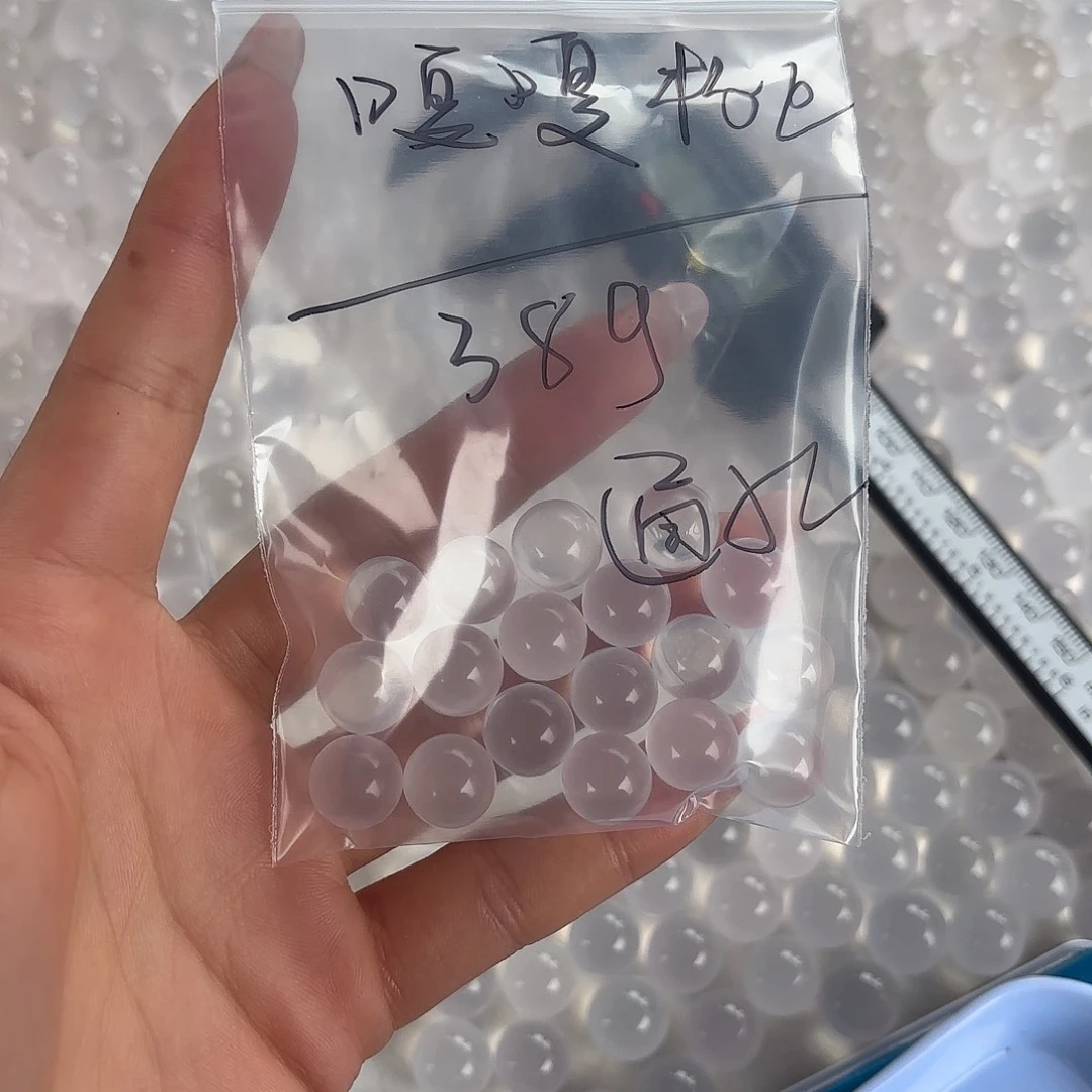 嘎****未镶嵌手串水晶天然奶白晶通孔