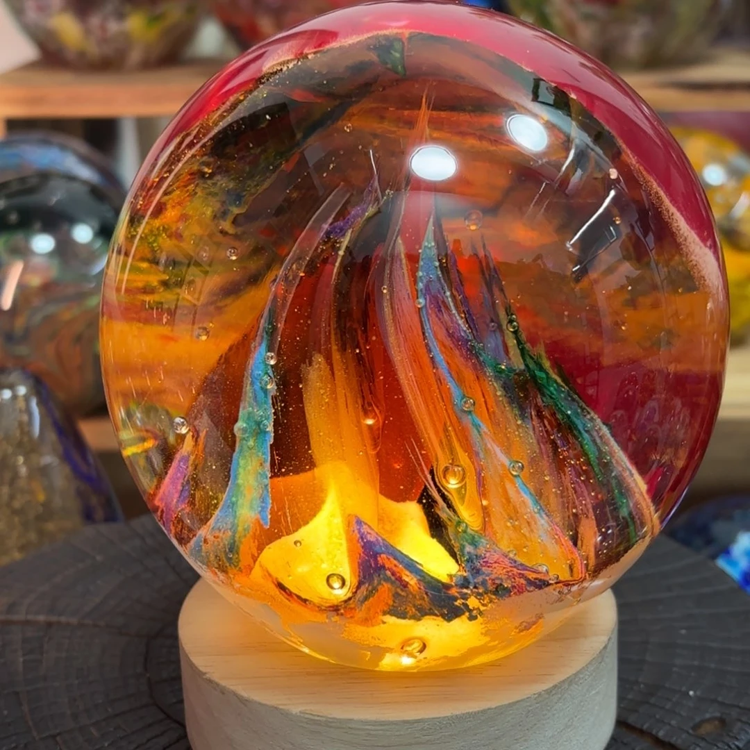 冷***水琉璃手工艺品微瑕