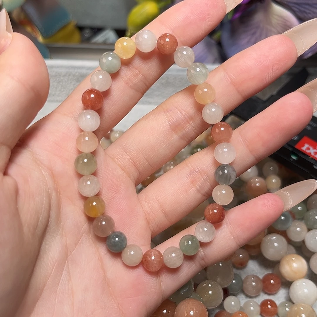 水晶手链未镶嵌兔毛7m
