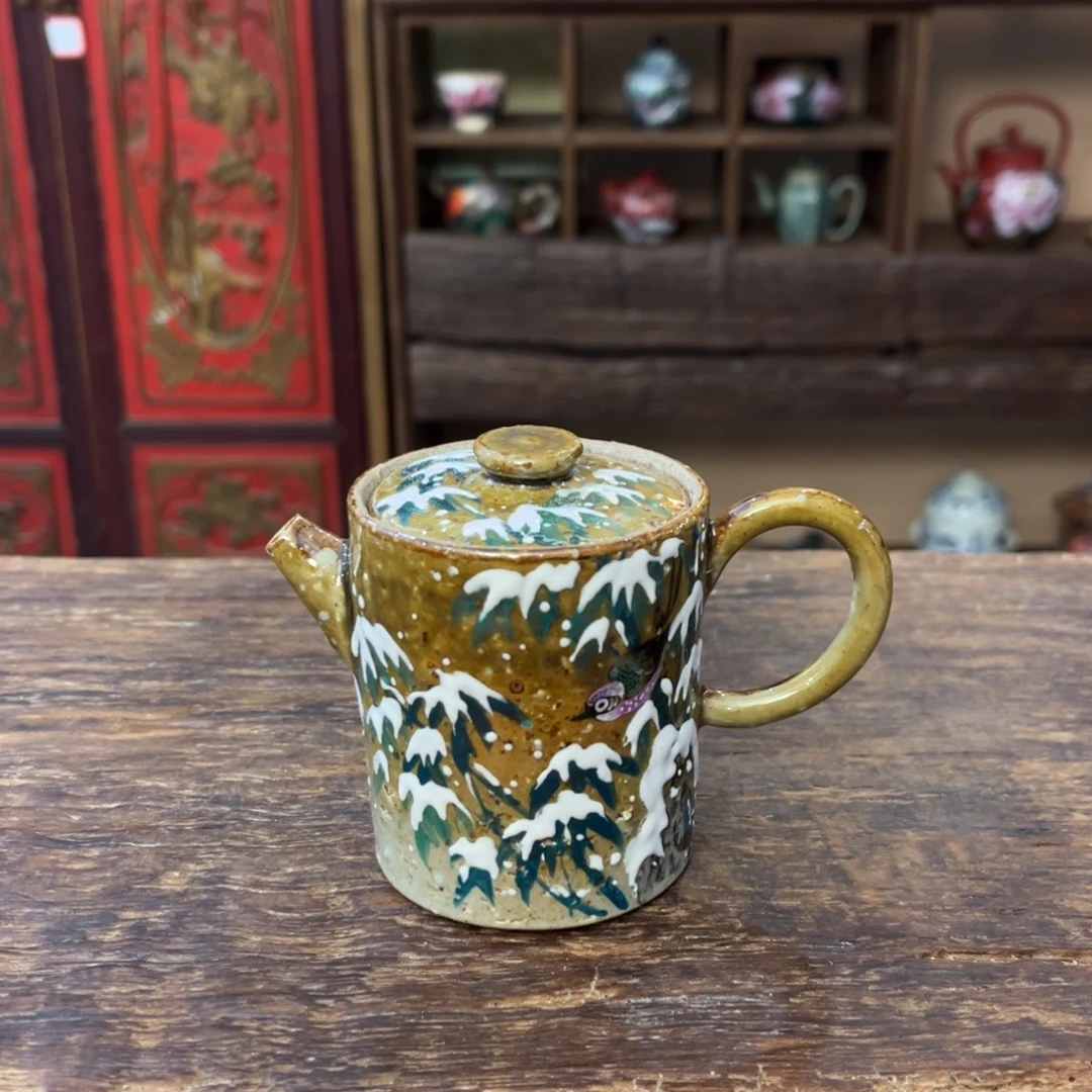 柴烧手工手绘陶瓷