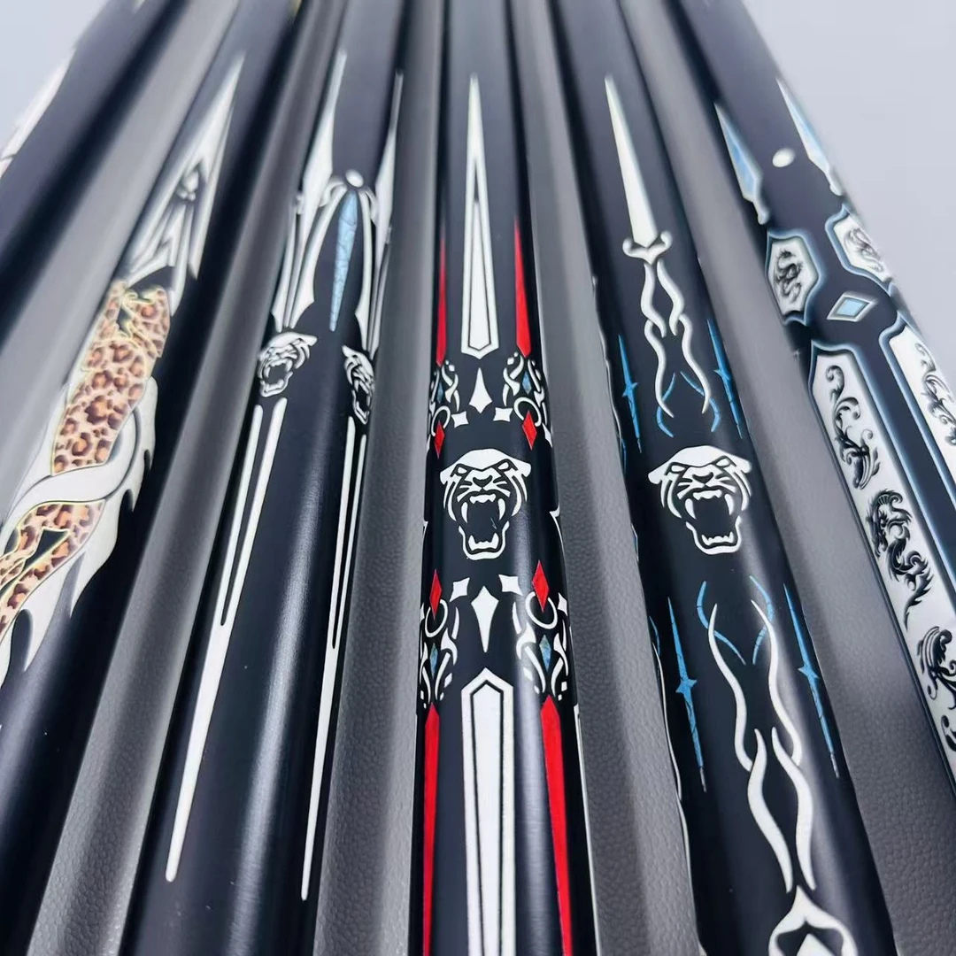 台球杆小头桌球杆中式斯诺克台球公杆加重台球杆推荐球杆黑八