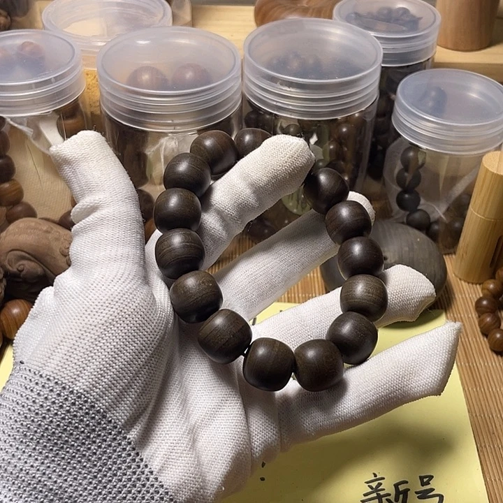 檀香木老山檀香阴沉15/16横纹瑕疵