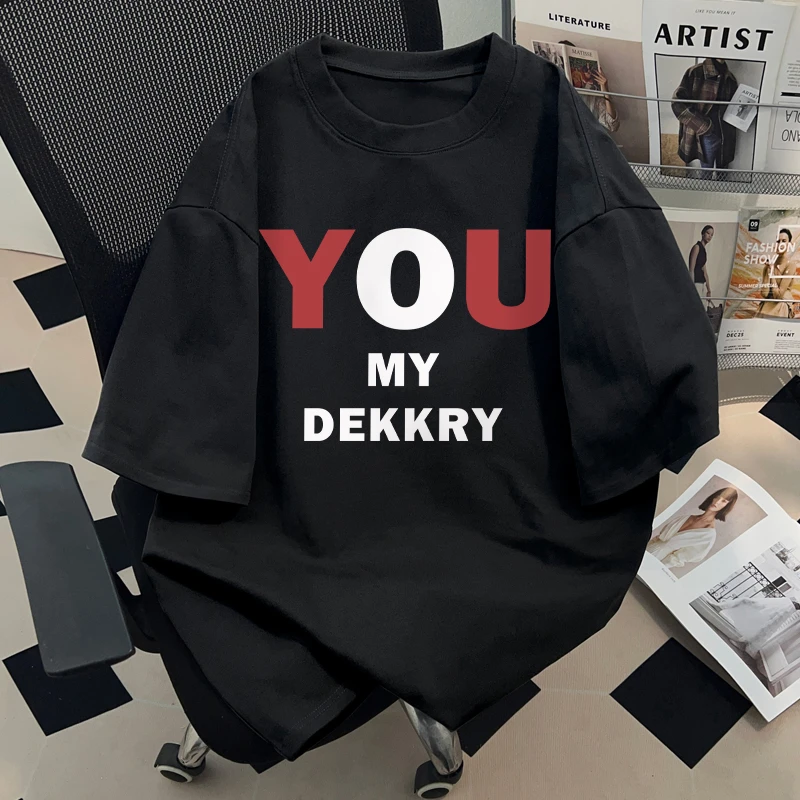 jtrt美式潮牌纯棉圆领短袖t恤男女款夏季百搭设计感简约字母上衣