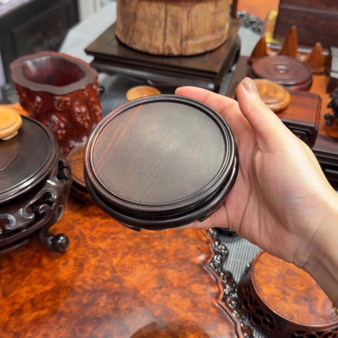 用***2木大红酸枝交趾黄檀底座一木